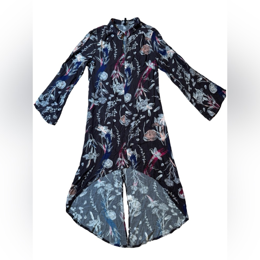 Staple the Label Australian High-Low Floral Print Dress, Size 10, 100% Viscose